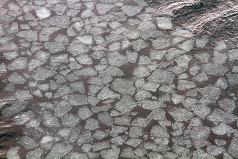 Sea ice mosaic.